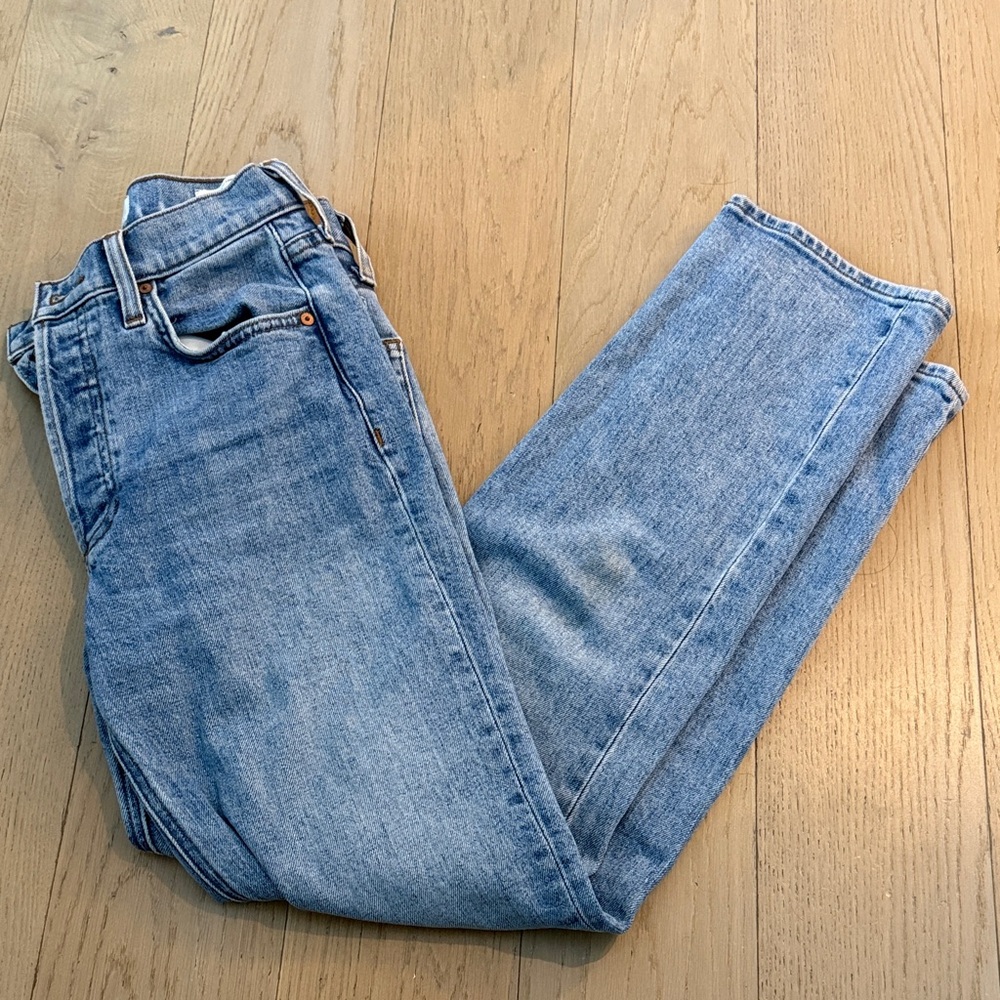 Denim Forum Arlo High Rise Straight Jeans